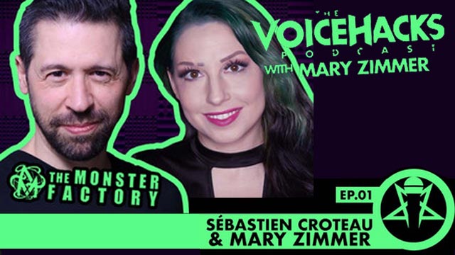 Image couverture de l'episode 01 de VoiceHacks nous montrant les visages de Sébastien Croteau et Mary Zimmer